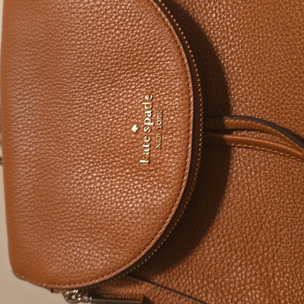 Kate Spade Brown Leather Backpack - Picture 2 of 3